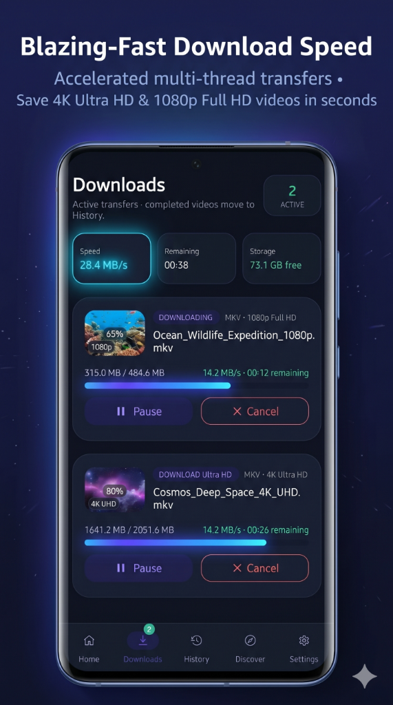 Blazing Download Speed